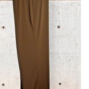 Susan Graver Women's Tan Straight Leg Pants